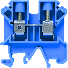 USK-16-B BORNE DE PASSAGEM PARAFUSO 16MM (AZUL)